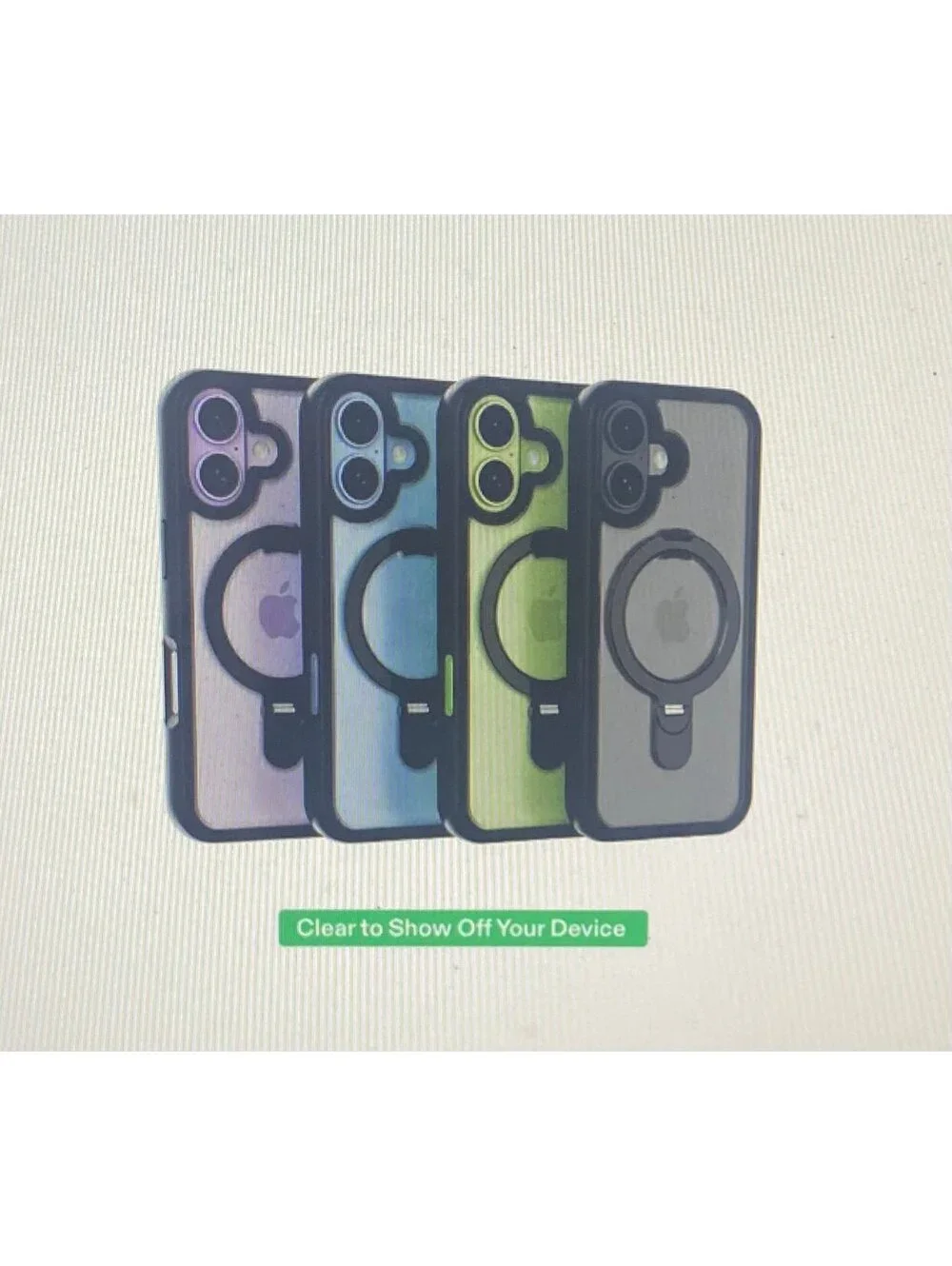 Onn Case for iPhone 17 Black/Frosted Clear